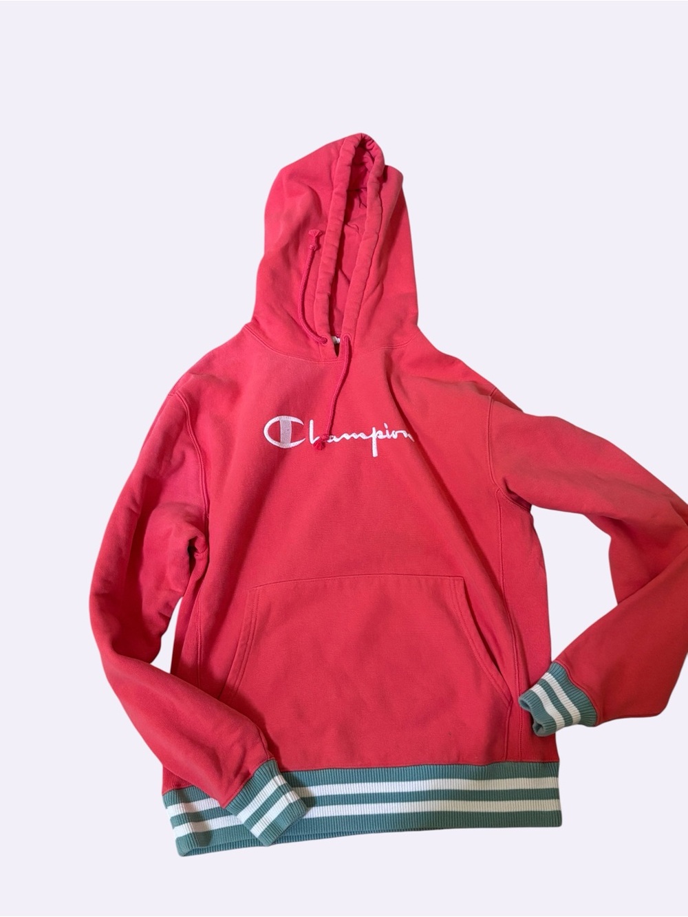 Champion Coral Pink Reverse Weave Hoodie